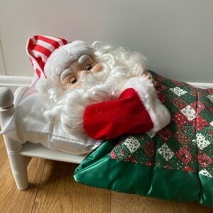 Telco Vintage Snoring Whistling Santa circa 1992 Christmas Decor